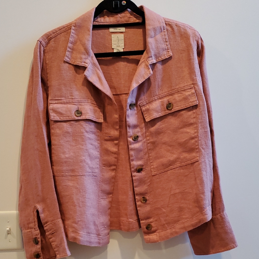 Joie Dusty Pink Utility Jacket